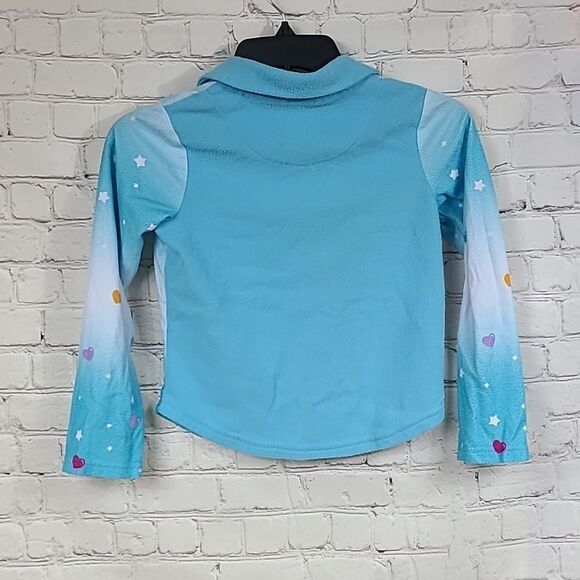 Shopkins Girls M 7/8 Blue Rainbow Color Me Happy Pajamas Two-piece PJ Sleep Set - Picture 7 of 7